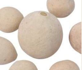Bleached White Bellani Balls