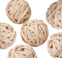 Handmade Slim Raffia Ball