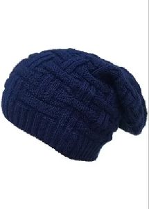 Winter Blue Beanie Caps
