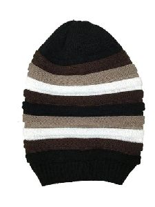 Winter Striped Beanie Caps