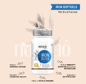 Iron with Zinc and Folic Acid Softgel Capsules