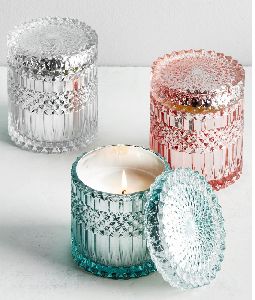 Designer Glass Candle Jar
