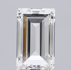 Baguette Shaped 3.86ct F VVS2 IGI Certified Lab Grown CVD Diamond