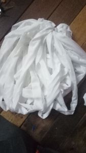 White Polyester rag