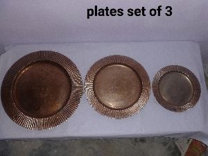 Aluminium Plate Set of 3