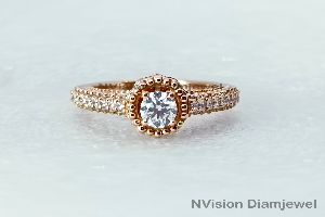 Natural Solitaire Vintage Ring