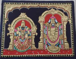 BALAJI PADMAVATI TANJORE PAINTING