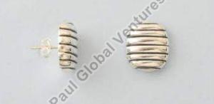 925 Sterling Silver Electroforming Stud Earrings