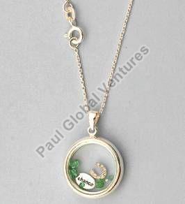 925 Sterling Silver Glass Pendant