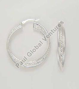 925 Sterling Silver Italian Hoop Earrings
