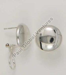 925 Sterling Silver Omega Clip Earrings
