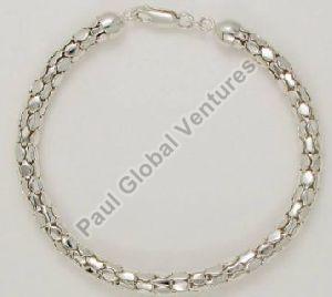 925 Sterling Silver Popcorn Chain Bracelet