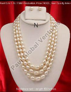 Handmade Royal Pearl Necklace Set