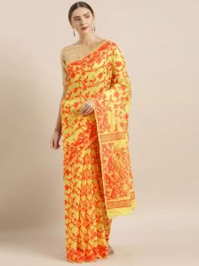 cotton jamdani saree