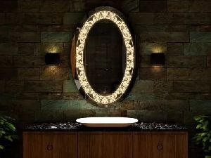 Oval Shape LED Mirror by RAS enterprises