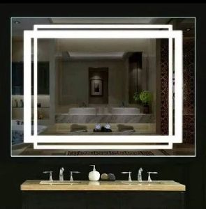 Wall Mounted Rectangular LED Bathroom Mirrorv