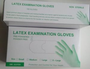 Latex Examination Gloves, 100 Pieces Per Box, Powdered