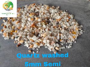 semi 5mm quartz washed grit