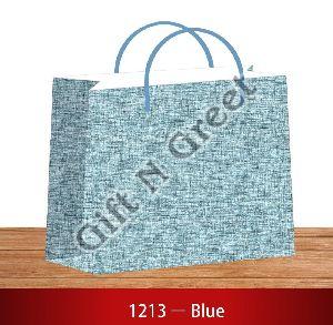 1213-Blue 3D Medium Paper Bags