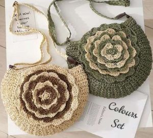 Fancy Straw Jute Handbags