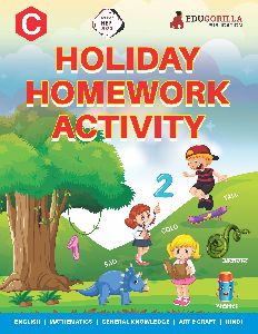 Pre-Primary Holiday Homework Activity (C) Book for Kids Practice Exercise & Colourful Illustration