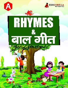 Pre-Primary Rhymes & Baal Geet Part (A) Book for Kids Practice Exercise & Colourful Illustrations