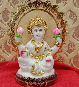 Gold Leafing Lakshmi Mata Statue