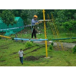 Horizontal Pipe Rope Bridge