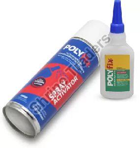 Polyfix Super Glue Accelerator with Cyanoacrylate Super Glue Adhesive