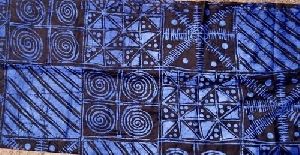 African Adire print fabric, 100% cotton fabric, wax print