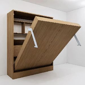 Wall Mounted Wooden Bed
