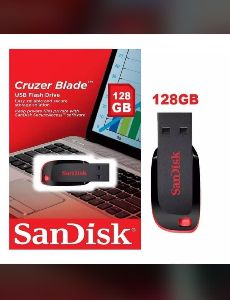 Sandisk Cruzer Blade 128gb USB Pen Drive