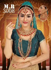 3008 Brass Bridal Necklace Set