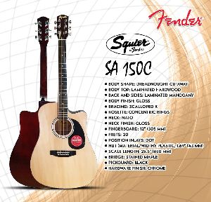 Fender, Acoustic Guitar, SA150, Natural