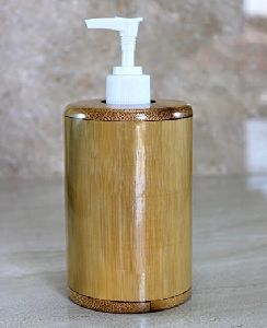 Wooden & Marble Shampoo Container