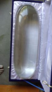 Transparent crystal spetika lingam