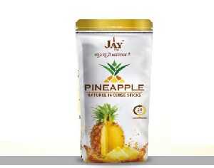 Pineapple Zipper Pouch Premium White Natural Incense Sticks