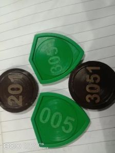 Serial Number Plastic Tokens