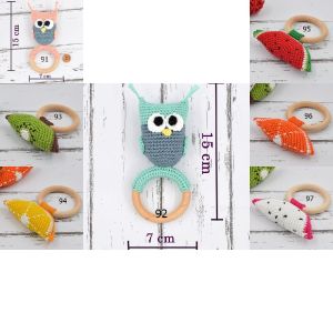 rattle toys owl shape and fruit rattle