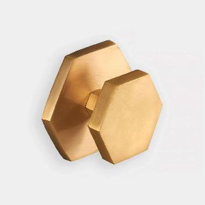 Brass Hexagon Cabinet Knobs