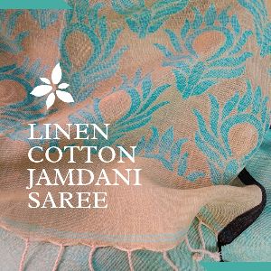 Linen Cotton Jamdani Saree