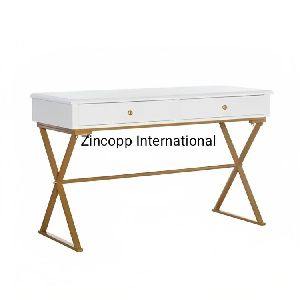 Wooden White Zincopp Console Table