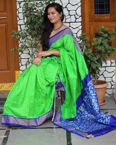 Ikkat Pattu Saree