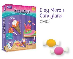 Candyland Clay Mural