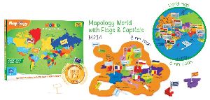 Mapology World with Flags & Capitals Puzzle Toy