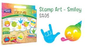 Stamp Art Smiley Colouring Book Set