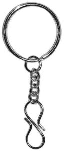 S-HOOK KEYCHAIN RING