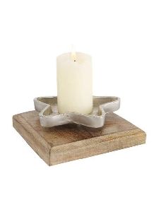 Aluminium candle stand Gold Plated