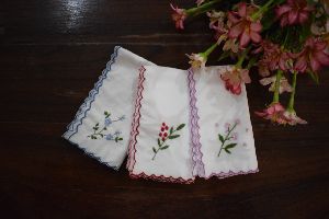 Hand Embroidered Kerchiefs