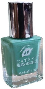 Cateye Misty Green Nail Polish